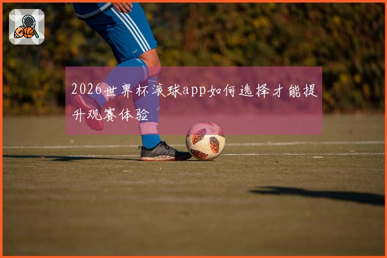 2026世界杯滚球app如何选择才能提升观赛体验
